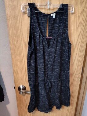Guess Black Heathered Knit Tunic Shorts